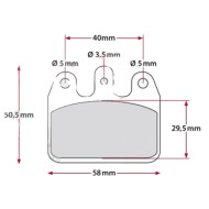 Pastiglia Freno Compatibile CRG V05 V09 V10 V11 V13 - POSTERIORE