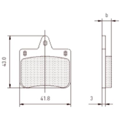 Brake pad V04 - V06 - Mini New Age Black Standard CRG COMPATIBLE