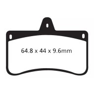 Disc brake pad V04 standard rear CRG