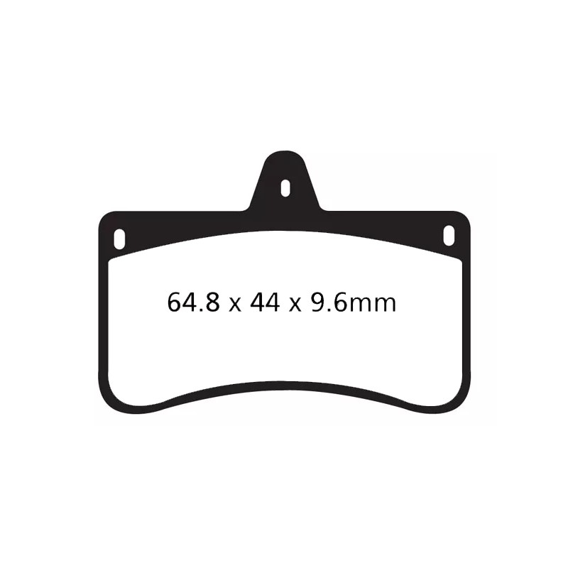 Pastilla Freno trasero V04 estándar CRG Negro COMPATIBLE