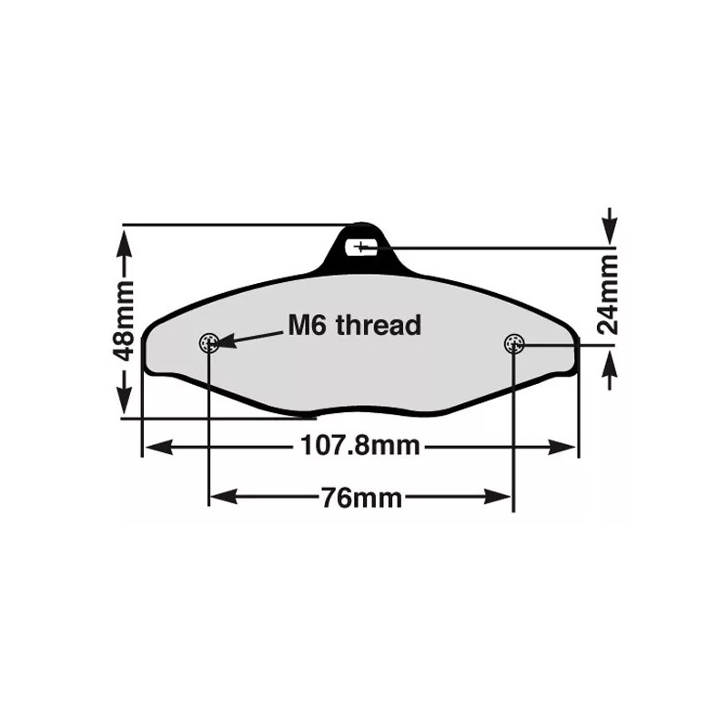 Rear brake pad V99 CRG COMPATIBLE