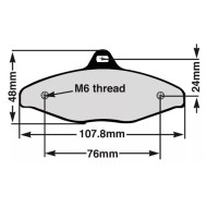 Rear brake pad V99 CRG COMPATIBLE