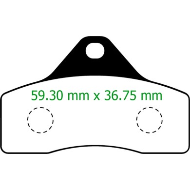 Front brake pad BSS BWZ KZ Tonykart OTK