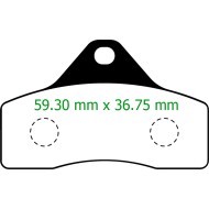 Pastilla Freno Compatible OTK Delantero Tonykart BSS BWZ