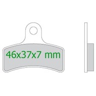 Pastilla Freno delantero SA3 BS7 OTK Rojo TonyKart