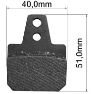 Bremsbelag Birel 40x38 SYNT