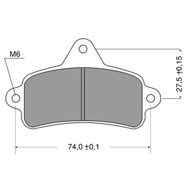 Brake Pad Top-Kart Mini - Baby BLUE