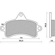 Plaquette Frein Top-Kart Mini - Baby  COMPATIBLE