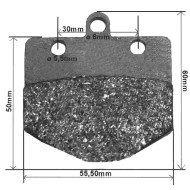 Rear Brake Pad ORIGINAL 56x55 BirelArt