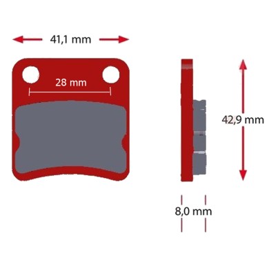 Pastilla Freno Delantero AP-RACE -00- -01- -06- Originale Parolin - KartRepublic - Top-Kart