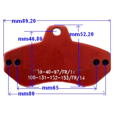 Rear Brake Pad Righetti Ridolfi