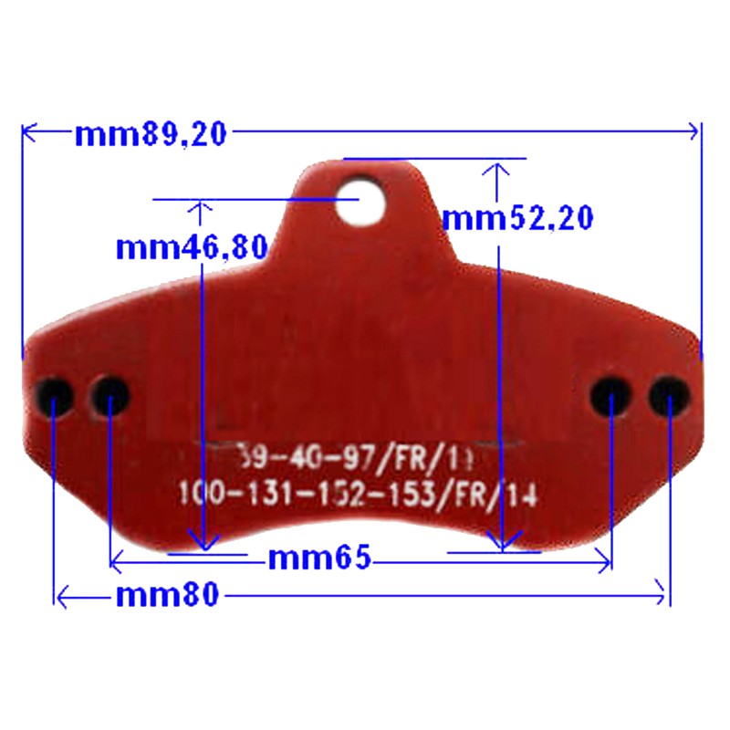 Rear Brake Pad Righetti Ridolfi