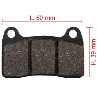 Plaquette Frein Arriere VERT IPK - Praga - Formula K - OK1 - RBS V2