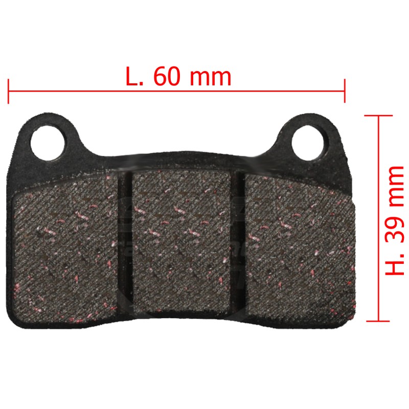 Pastiglia Freno 006-B2-49 Posteriore NERA - IPK - Praga - Formula K - OK1 - RBS V2