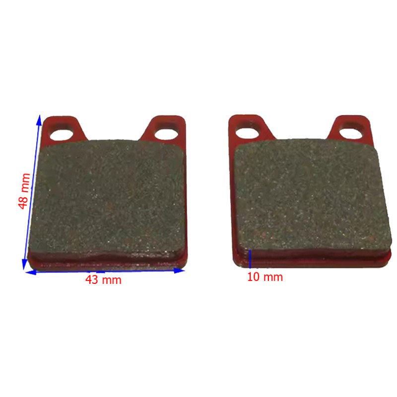 REAR Brake Pad MAD CROC - KART REPUBLIC KR Compatible