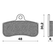 Front Brake Pad 30x48 SODI KART
