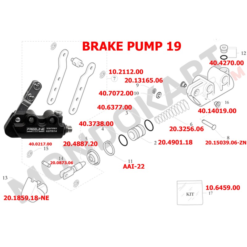 Cap Cylindrical Brake Pump BirelArt