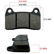 Rear Brake Pad – IPK – Praga – Formula K – OK1 – RBS V2 – V3