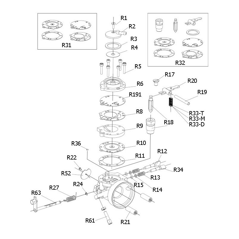 Carburador Membrana Tryton B18 – ¡NUEVO!