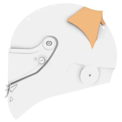 TOP SPOILER for SCHUBERTH Helmets, mondokart, kart, kart store