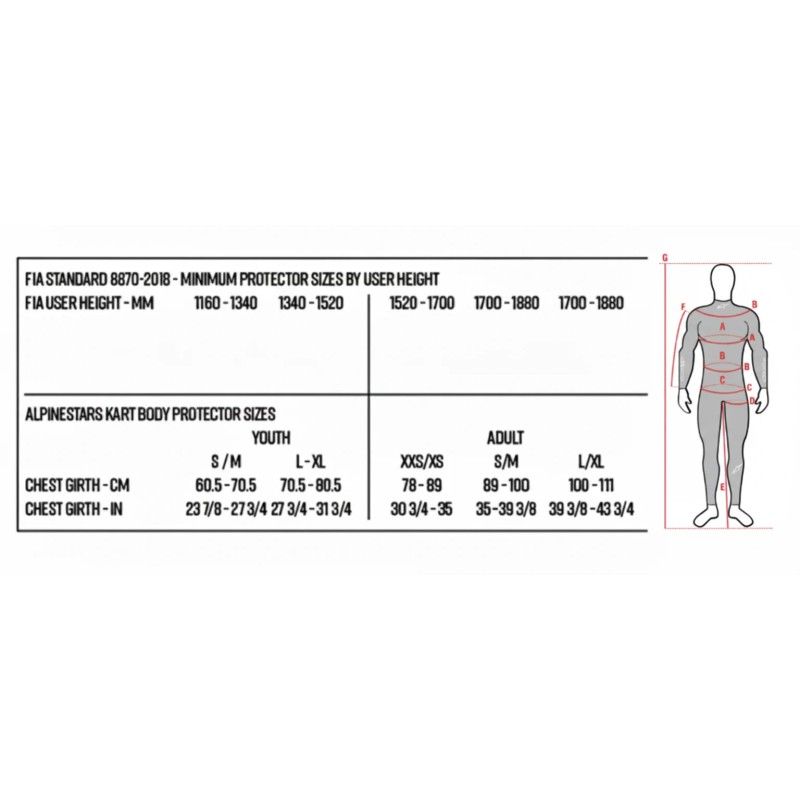 Paracostole Alpinestars - ADULTO - OMOLOGATO FIA - AK1