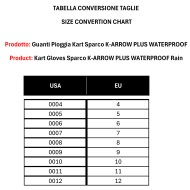 Kart Regenhandschuhe Sparco K-ARROW PLUS Waterproof – NEU!