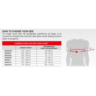 Stilo CARBON CURVA TEK Protection Côtes – Homologuée FIA 8870 – NEW!!