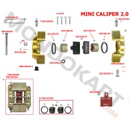 Pinza Freno CADET 2.0 D30 Mini New Age CRG (Flottante versione 2.0)