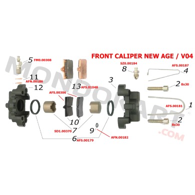 Kit Reparación Pinza Delantera V05 V04 V08 V09 V11 V13 CRG