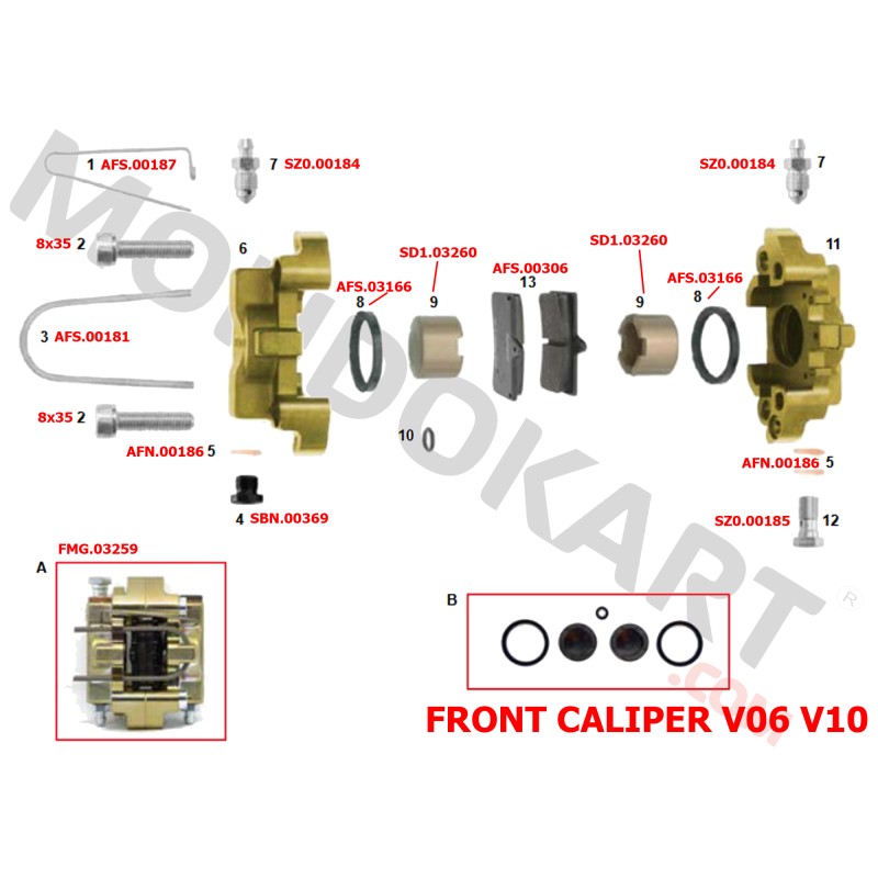 Etrier Arriere Mini CRG or D24 CRG new age