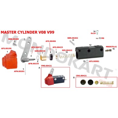 Rubber Caliper / Pump V99 D22 CRG