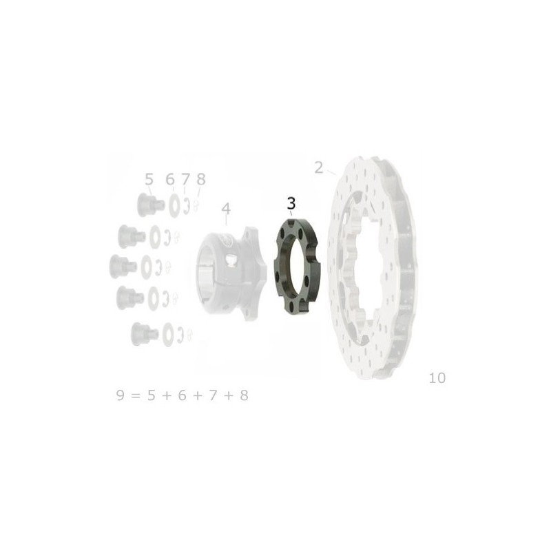 Support Bride Disque V05 (VEN05) arrière CRG, MONDOKART, kart