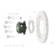 Moyeu Disco 50 mm V05 / V04 arrière en aluminium, MONDOKART