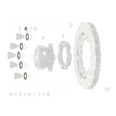 Rondella Elastica Disco Freno V05 CRG, MONDOKART, kart, go