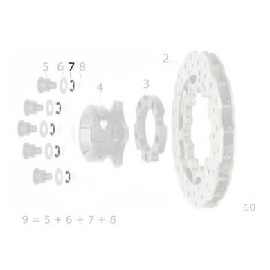 Seeger 8mm Disco Freno anteriore posteriore V05 V04 V09 V10
