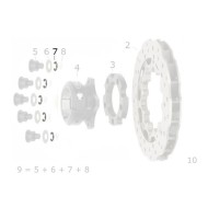 Seeger 8mm hintere Scheibenbremse vorne V05 V04 V09 V10 CRG