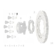 Spina Elastica D 10 Disco Freno CRG, MONDOKART, kart, go kart