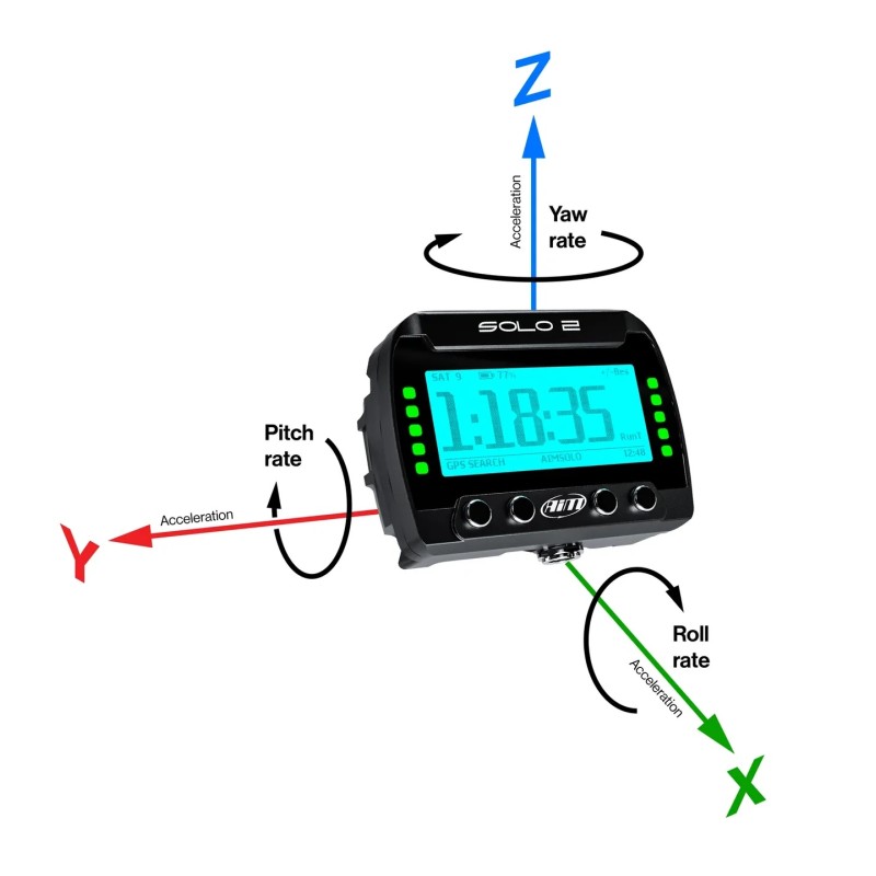 AIM Solo 2 – Laptimer Cronómetro GPS Profesional, MONDOKART