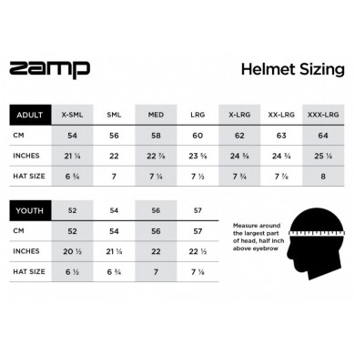 Helm ZAMP RZ 57 – Erwachsene, MONDOKART, kart, go kart
