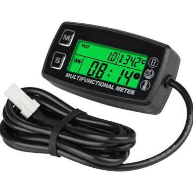Water temperature probe - Tachometer RPM - Hours - with steering wheel support!