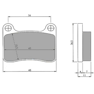 Front Brake Pad – R8KZ – INTREPID, mondokart, kart, kart store