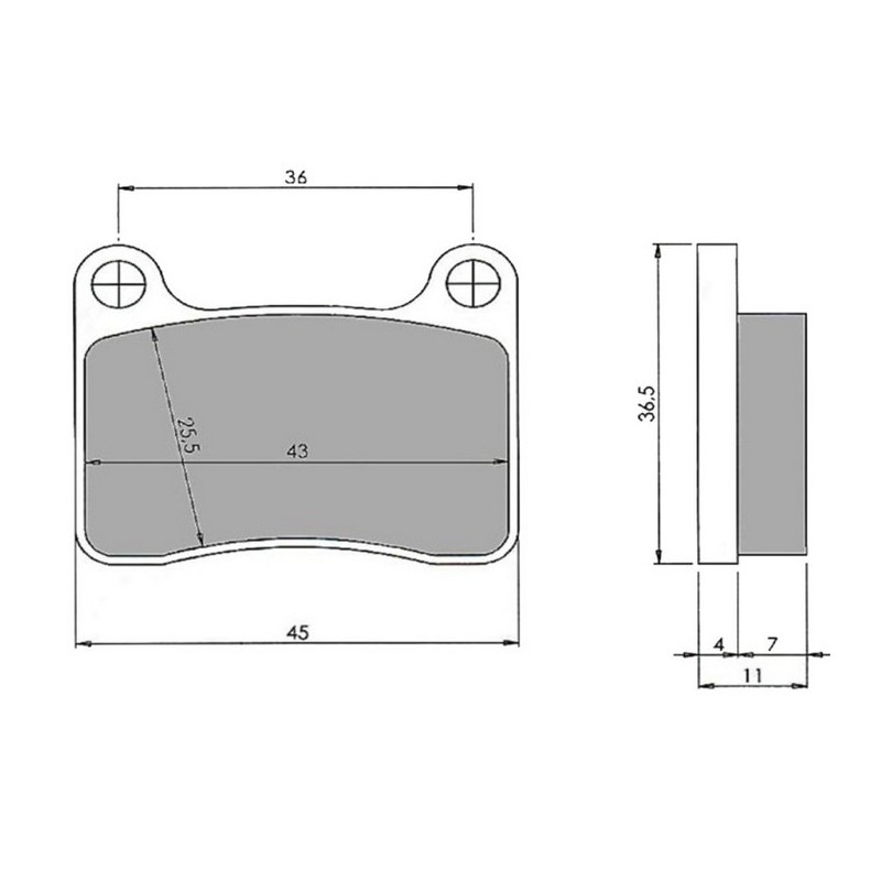 Plaquette Frein Avant – R8KZ – INTREPID, MONDOKART, kart, go