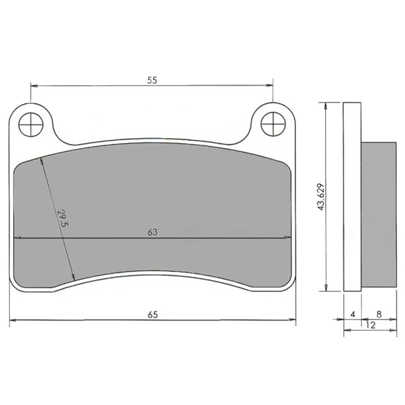 Hinterer Bremsbelag Original – INTREPID – R4K / R4KZ