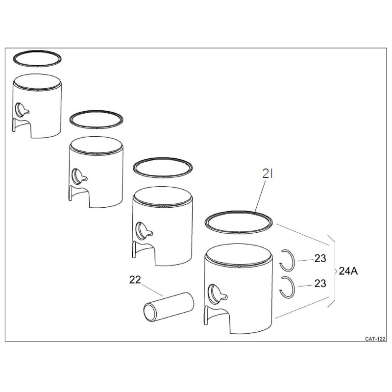 Bulón Pistón 60cc MINI