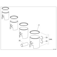 Spinotto Pistone 60cc MINI - Biconico
