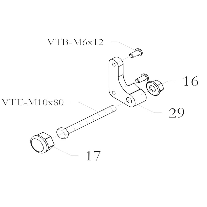 Motorhalter Komplett OK – BIRELART, MONDOKART, kart, go kart