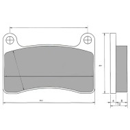 Rear Brake Pad Original – INTREPID – R4K / R4KZ