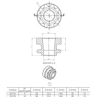 Ritzel NIEDRIG 100cc – KONISCH – 219 – Typ Yamaha-Iame