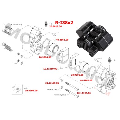 Perno Guida Pastiglia D.6X72 - BIRELART, MONDOKART, kart, go