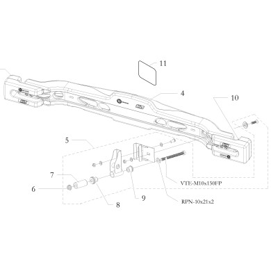 Bushing INTERNAL Rear Bumper D.